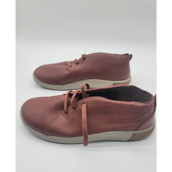 KEEN KNX Chukka Leather Shoes Mens 11 Brown Minimalist Comfort Casual